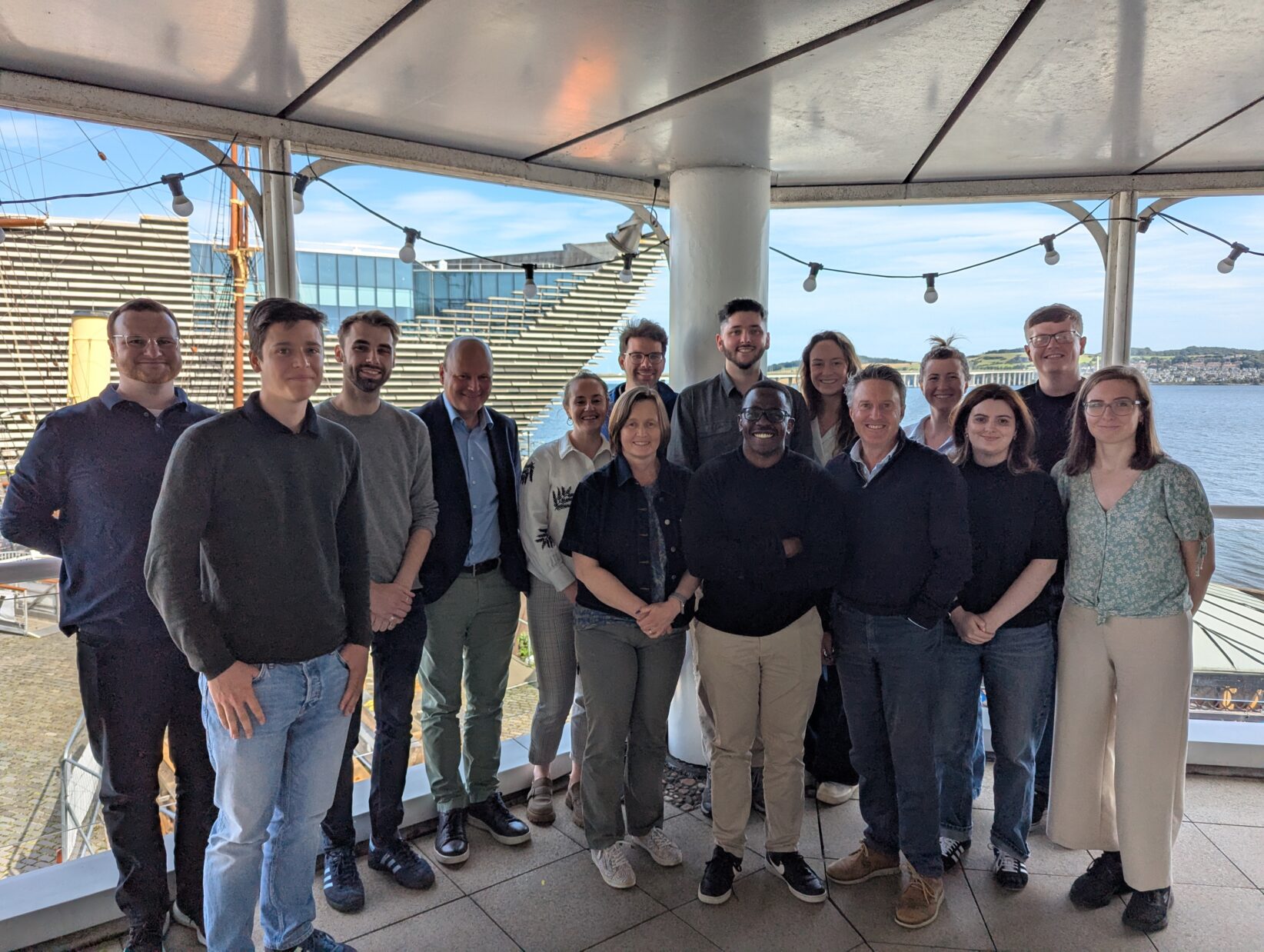 The Goal7 team at Discovery Point Dundee for a monthly in person event